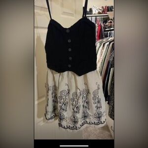 Chic Black and White Dress